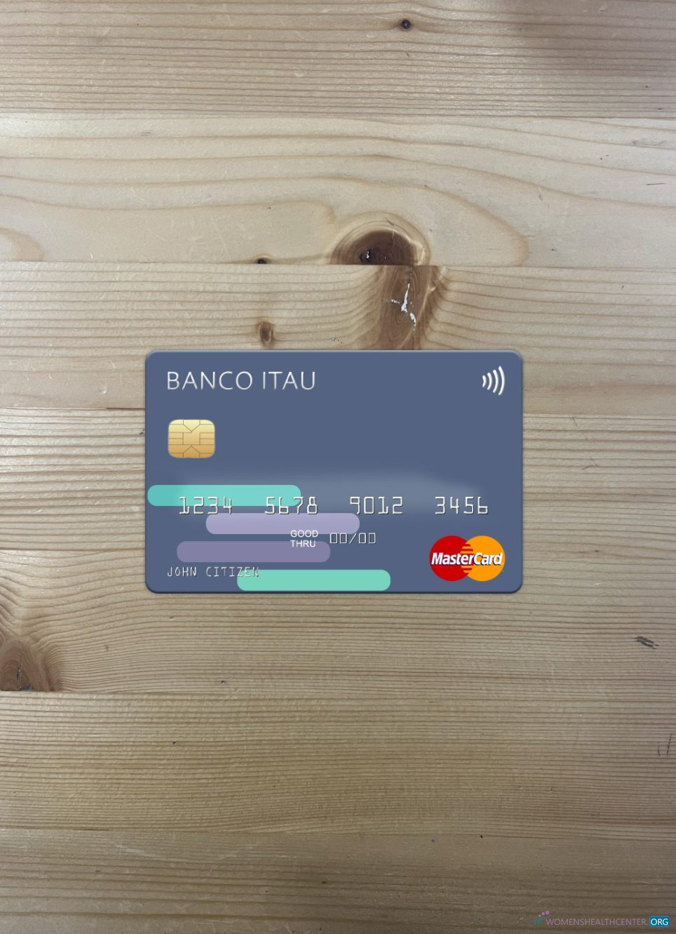 Download Argentina Banco Itaú mastercard photolook front Photoshop template